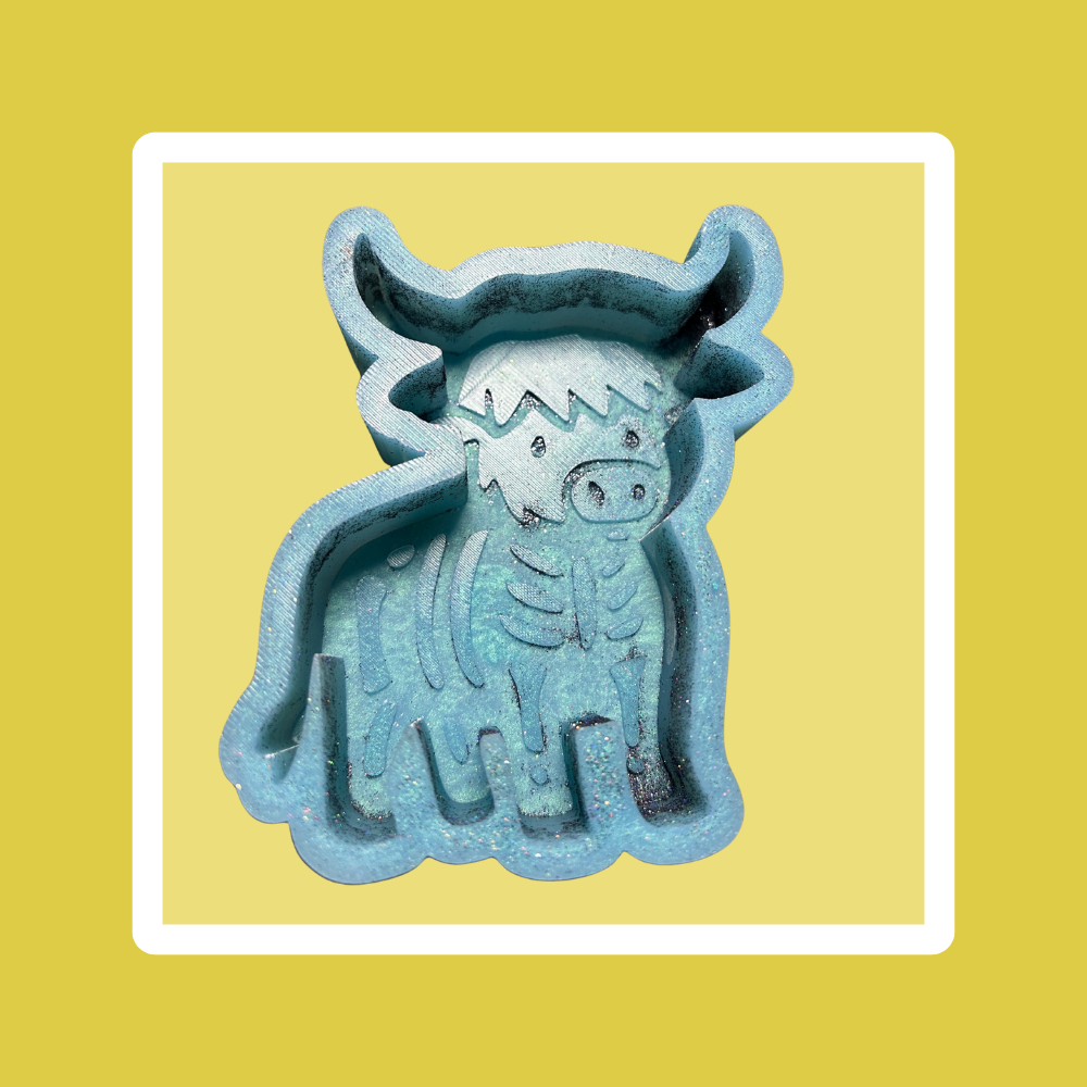 Custom Cow Skelly Freshie
