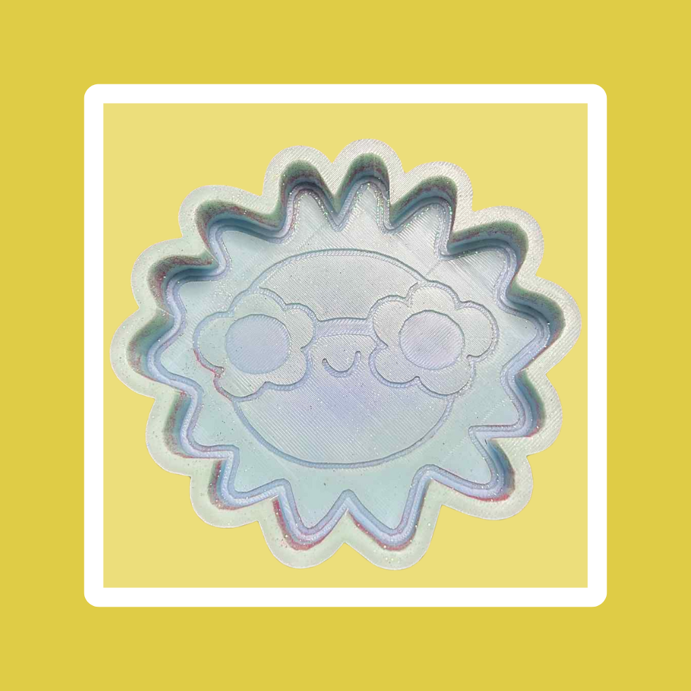 Custom Sun with Glasses Freshie