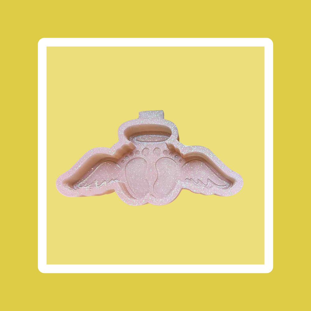 Custom Baby Feet With Wings Freshie