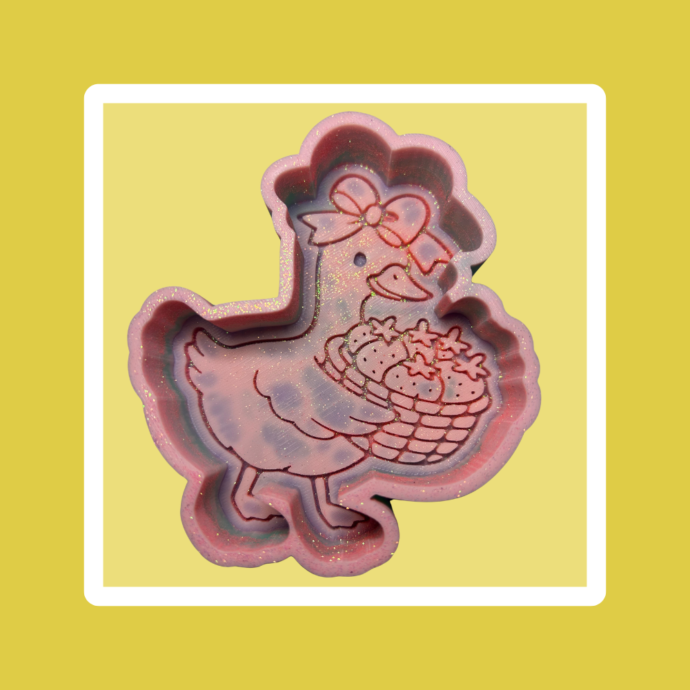 Custom Goose With Strawberry Basket Freshie