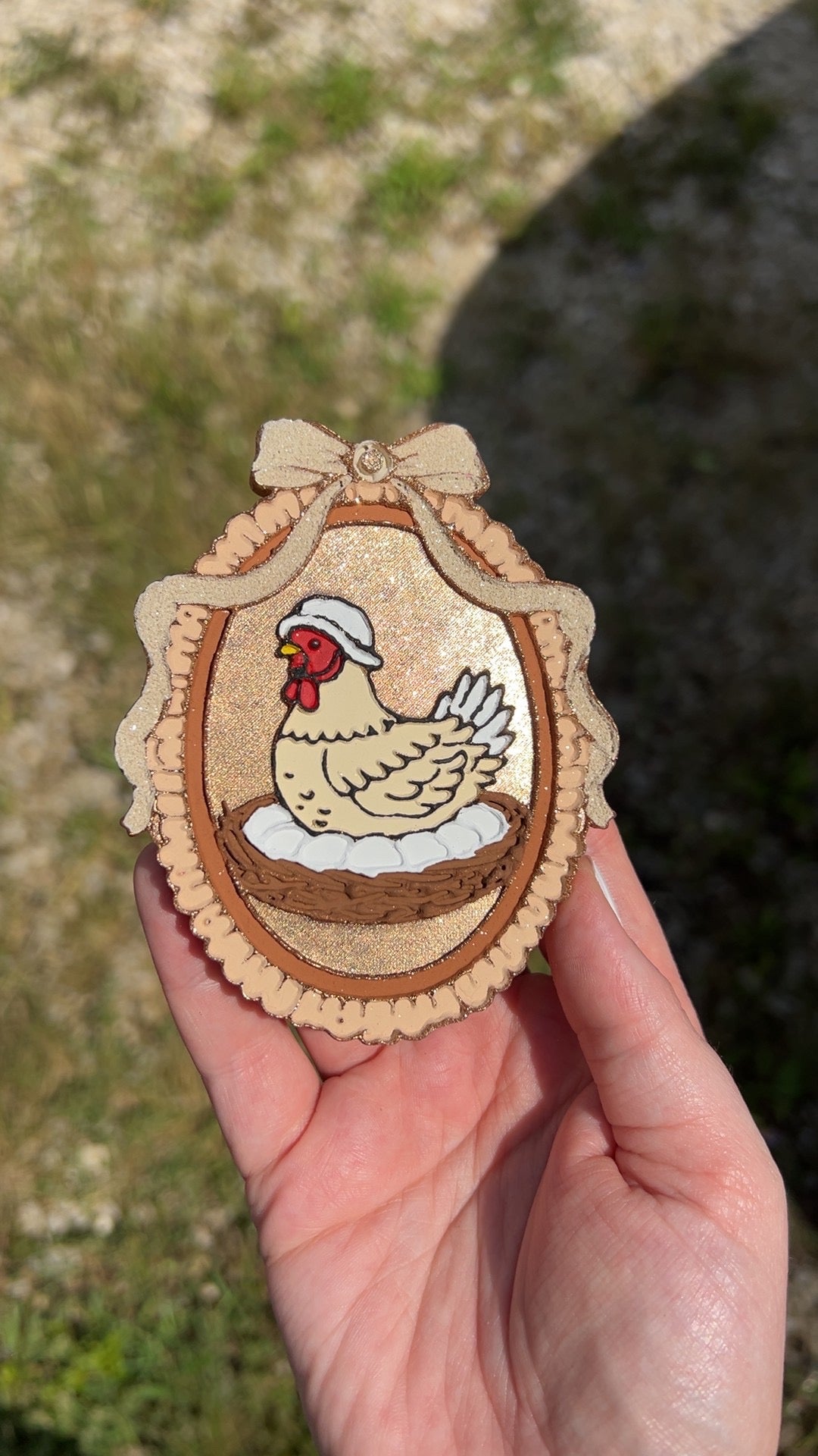 Custom Hen with Eggs Freshie