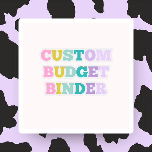 Custom Budget Binder