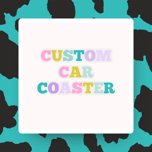 Custom Sublimation Car Coaster