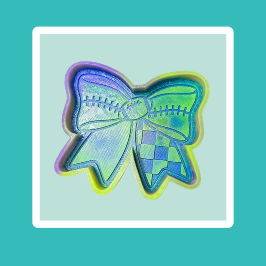 Custom Football Bow Freshie