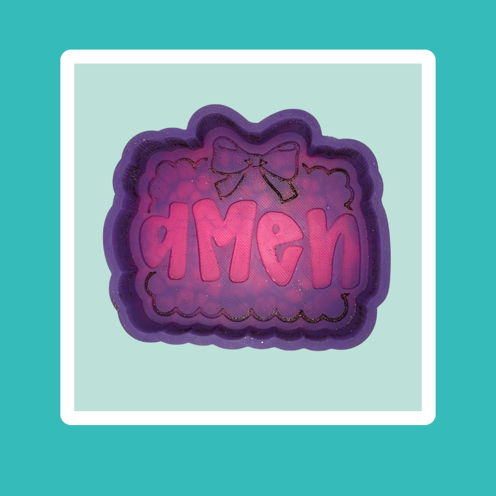 Custom Amen with Bow Freshie