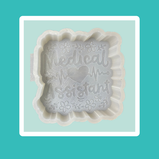 Custom Medical Assistant With Flowers Freshie