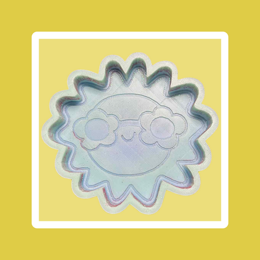 Custom Sun with Glasses Freshie
