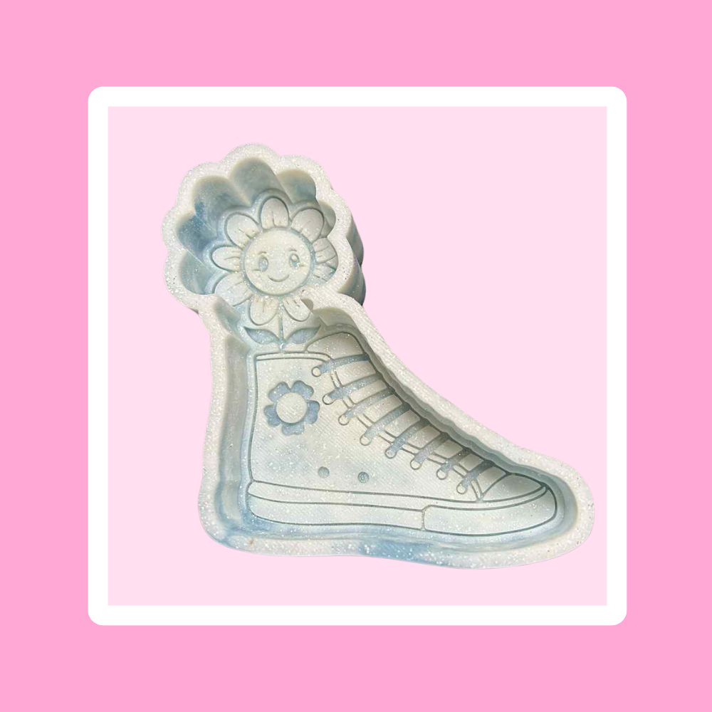 Custom Boot With A Flower Freshie