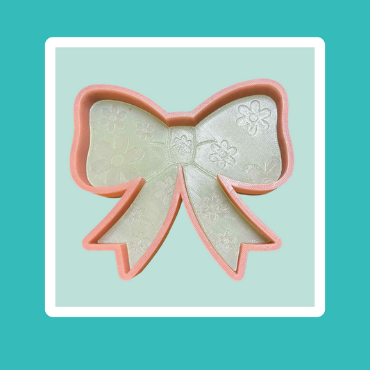 Custom Bow With Flowers Freshie