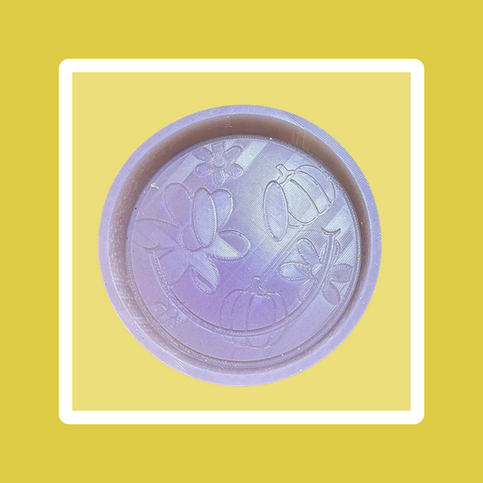 Custom Smiley With Pumpkin and Flowers Freshie