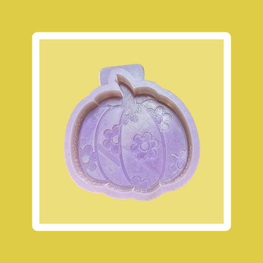 Custom Pumpkin With Flowers Freshie