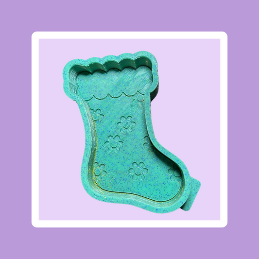 Custom Stocking with Flowers Freshie