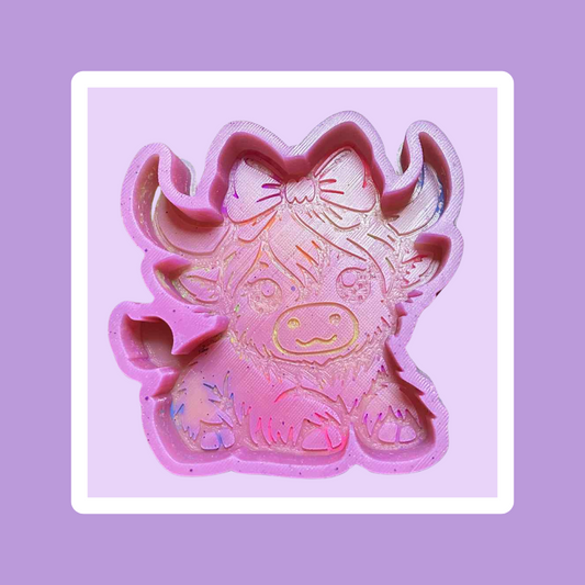 Custom Cow With Bow Freshie
