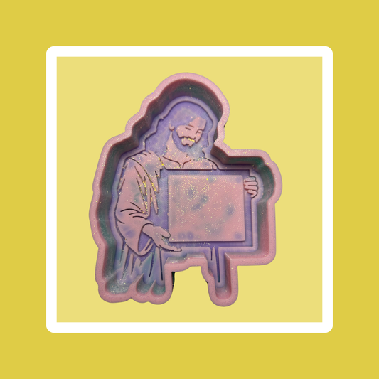 Custom Jesus with Frame Freshie